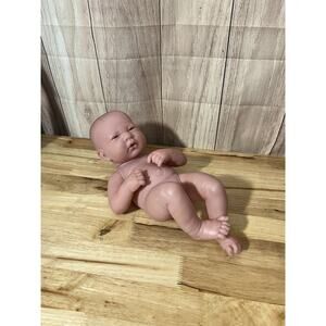 Berenguer Baby Doll Gender Neutral Blue Eyes Outie Belly Button 12”